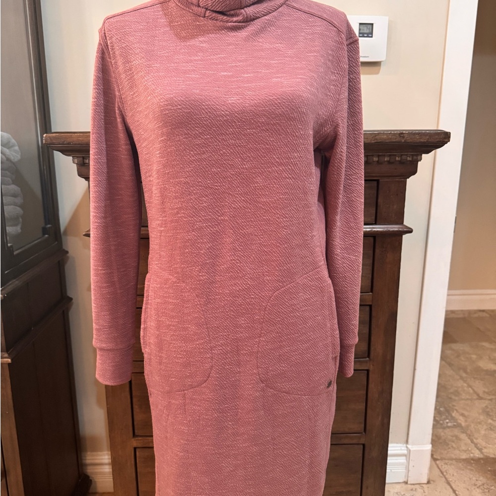 Cozy Mauve Long-Sleeve Dress